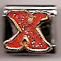 Red sparkly letter X